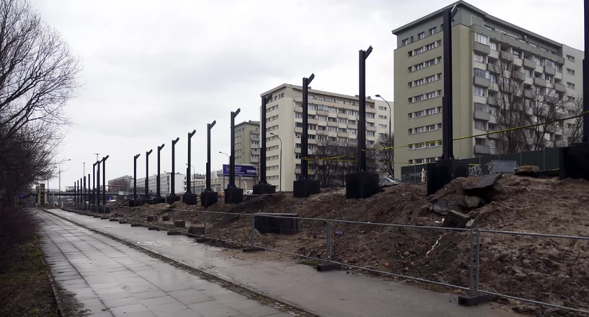 zdjęcie budowa Wisłostrady