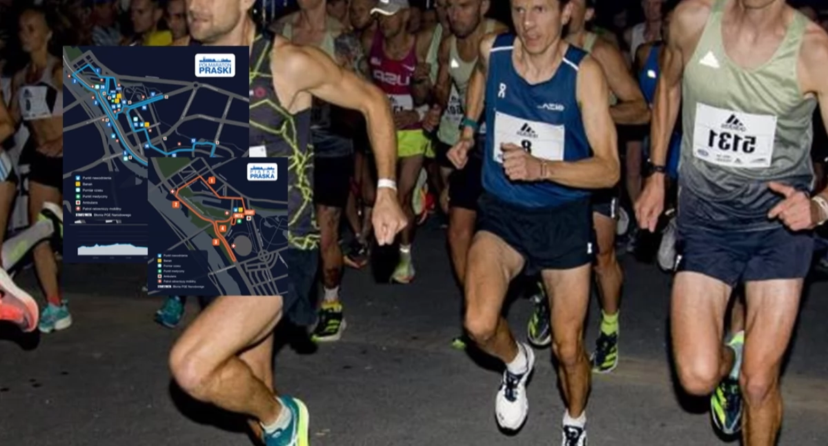Bieganie, Półmaraton Praski zamknięte ulice zakazy parkowania Gdzie kiedy utrudnienia - zdjęcie, fotografia