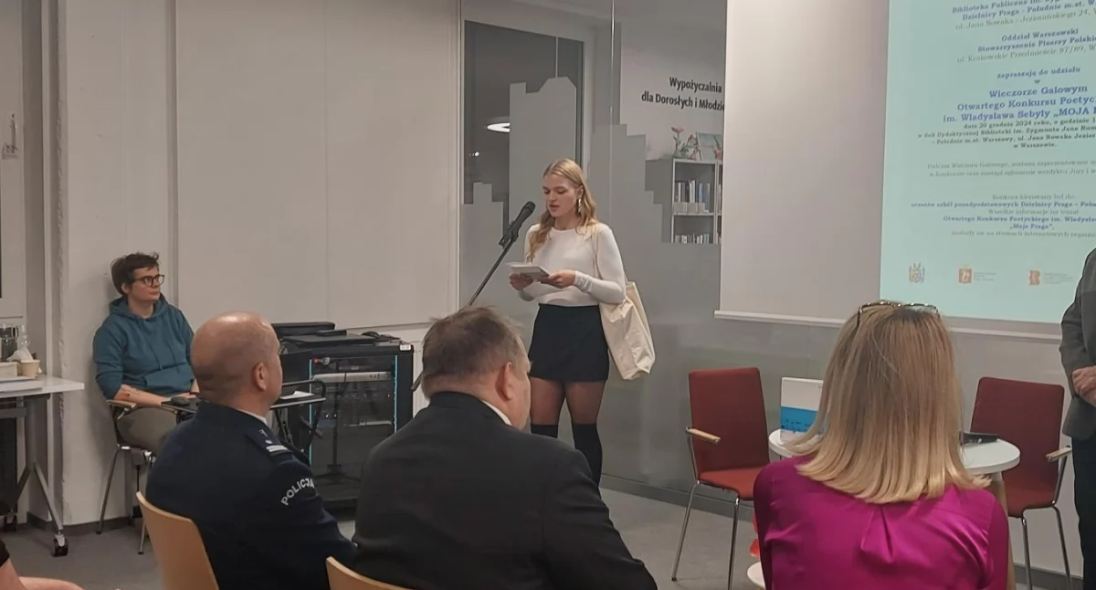 Co warto zobaczyć, Sukces uczennic Zespołu Szkół Warszawie konkursie poetyckim „Moja Praga” - zdjęcie, fotografia