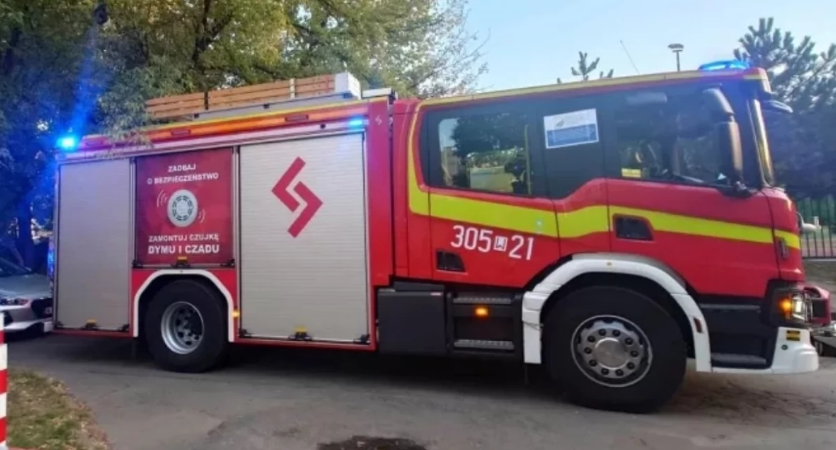 Działania służb, tragedii Interwencja Pradze Południe - zdjęcie, fotografia