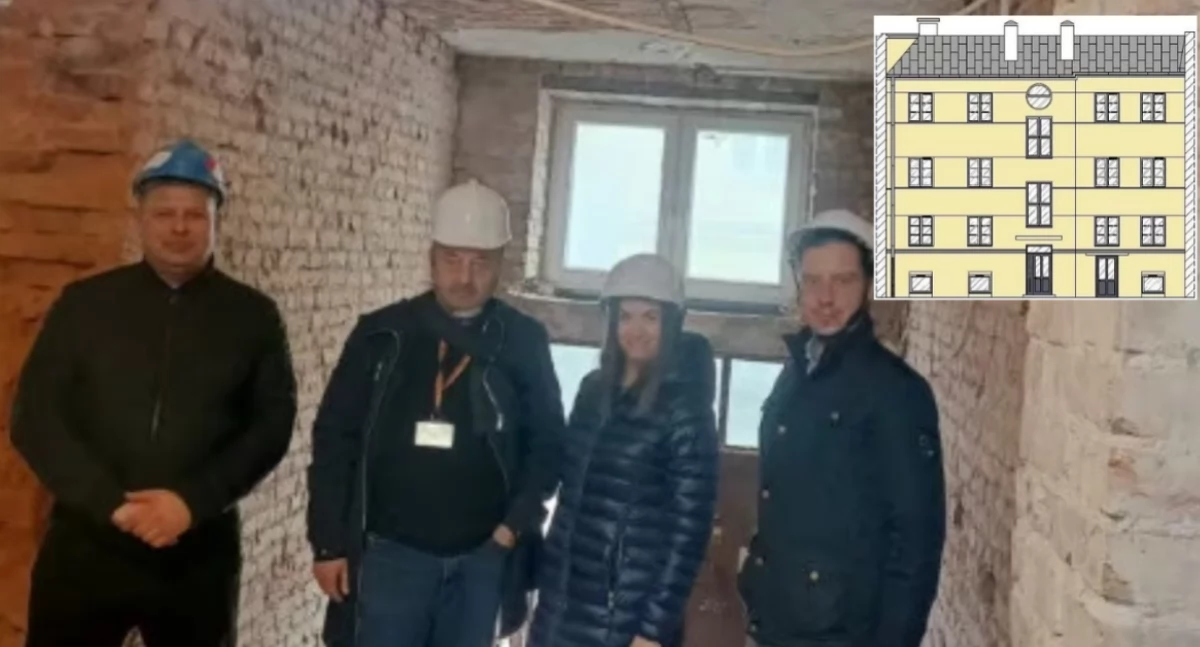 Inwestycje, Remontują kamienicę Kamionku będzie wyglądała - zdjęcie, fotografia