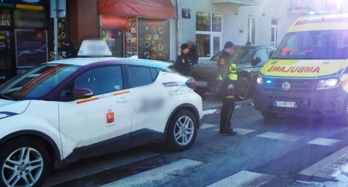 Działania służb, Dramatyczna akcja Pradze Południe Taksówkarz ledwo przytomny - zdjęcie, fotografia