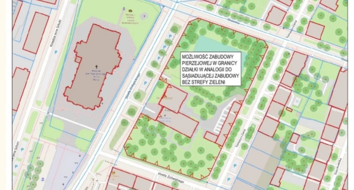 Ulice, PARAFIA Placu Szembeka PROSI WSPARCIE Chodzi zagospodarowania - zdjęcie, fotografia