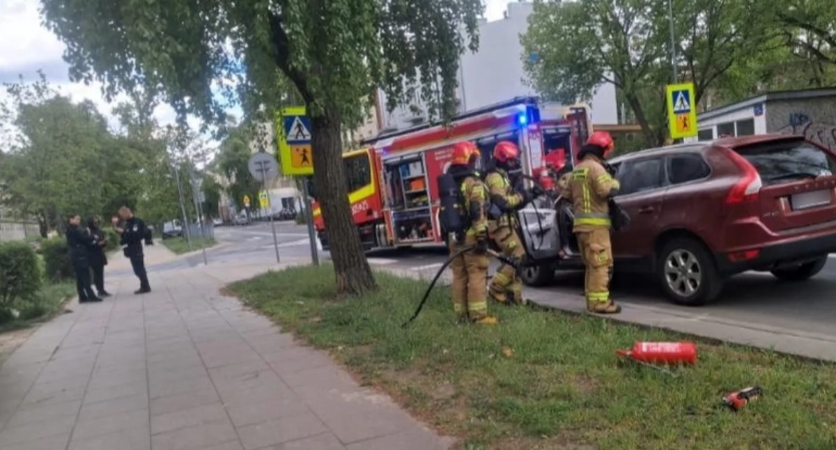 Pożary, PRZERAŻAJĄCE KRZYK zwabiły mundurowych Pożar Pradze Południe - zdjęcie, fotografia