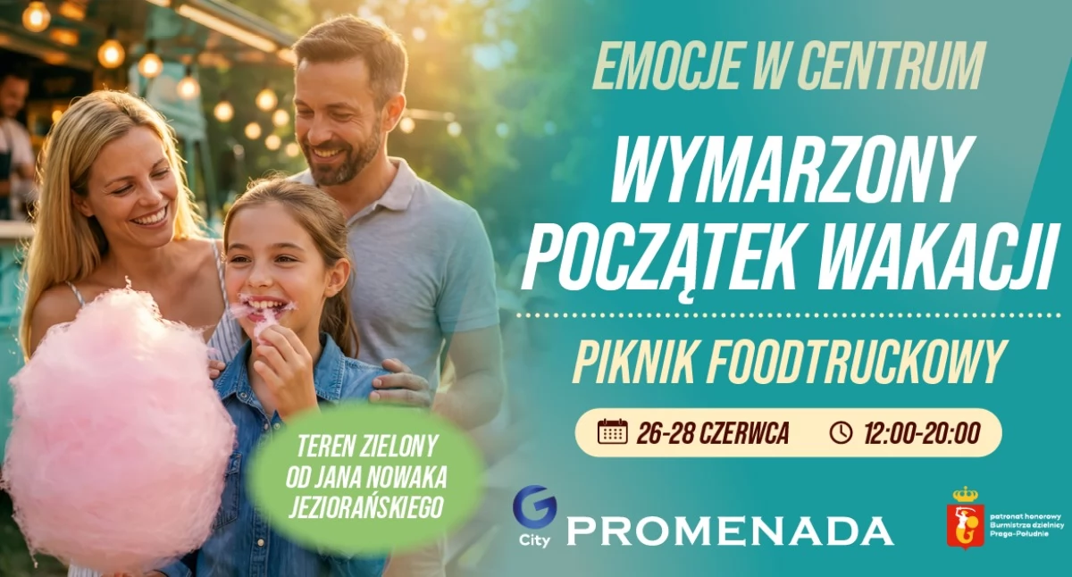 Imprezy plenerowe, Piknik Foodtruckowy „Wymarzony początek wakacji” Promenada - zdjęcie, fotografia