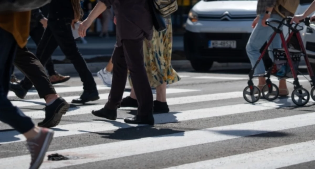 Ulice, jednego ŚMIERTELNEGO WYPADKU Pradze Południe było - zdjęcie, fotografia