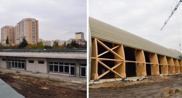 Nowa szkoła na Gocławiu pnie się do góry [ZDJĘCIA]